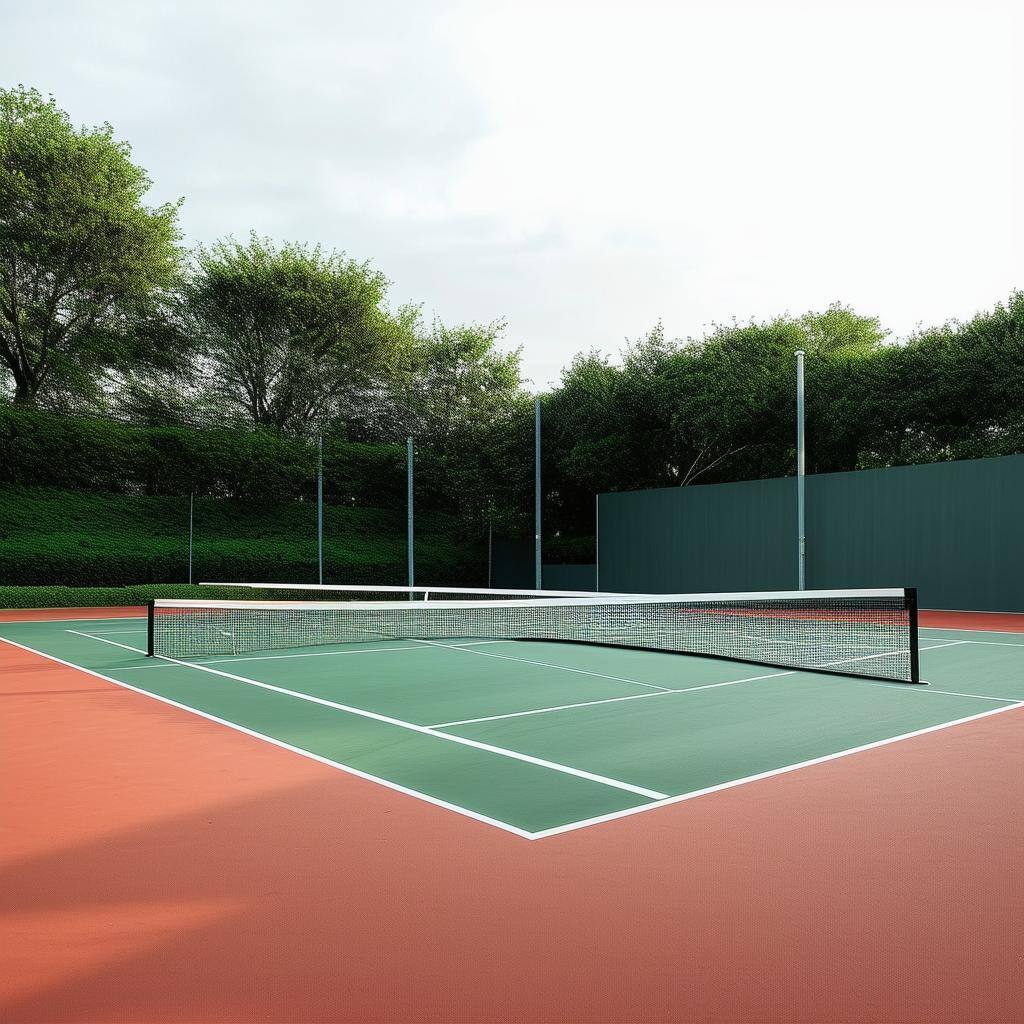 minimalist tennis court